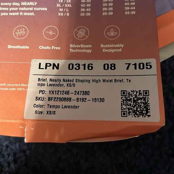 NWT Yitty shaping high waist brief in Tempo Lavender - Picture 7 of 9